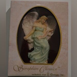 Vintage 1995 Seraphim Classics Angel Ornament 'Laurice' Wisdom's Child by Roman